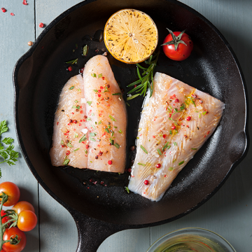 M15 PANGASIUS WITH HERB   OLIVE SAUCE