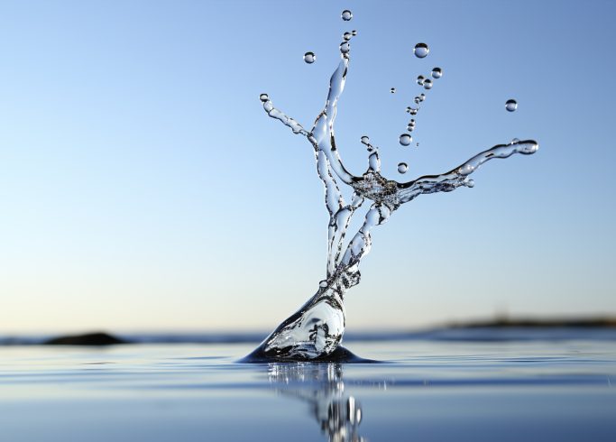 view water drop splash