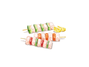 BBQ Pangasius Kebab