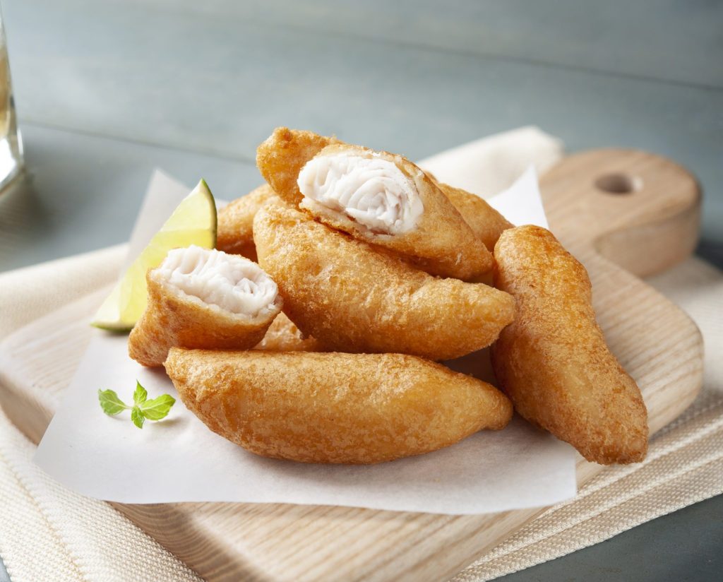 BEER BATTERED PANGASIUS STRIP BEER BATTERED PANGASIUS STRIP