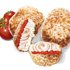 Breaded Fish With Tomato Sauce