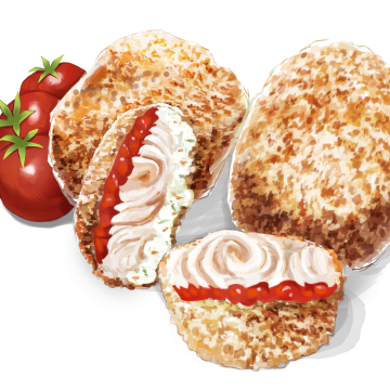 Breaded Fish With Tomato Sauce